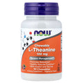 NOW Foods L-Theanine 100 mg Chewable – Tension Management